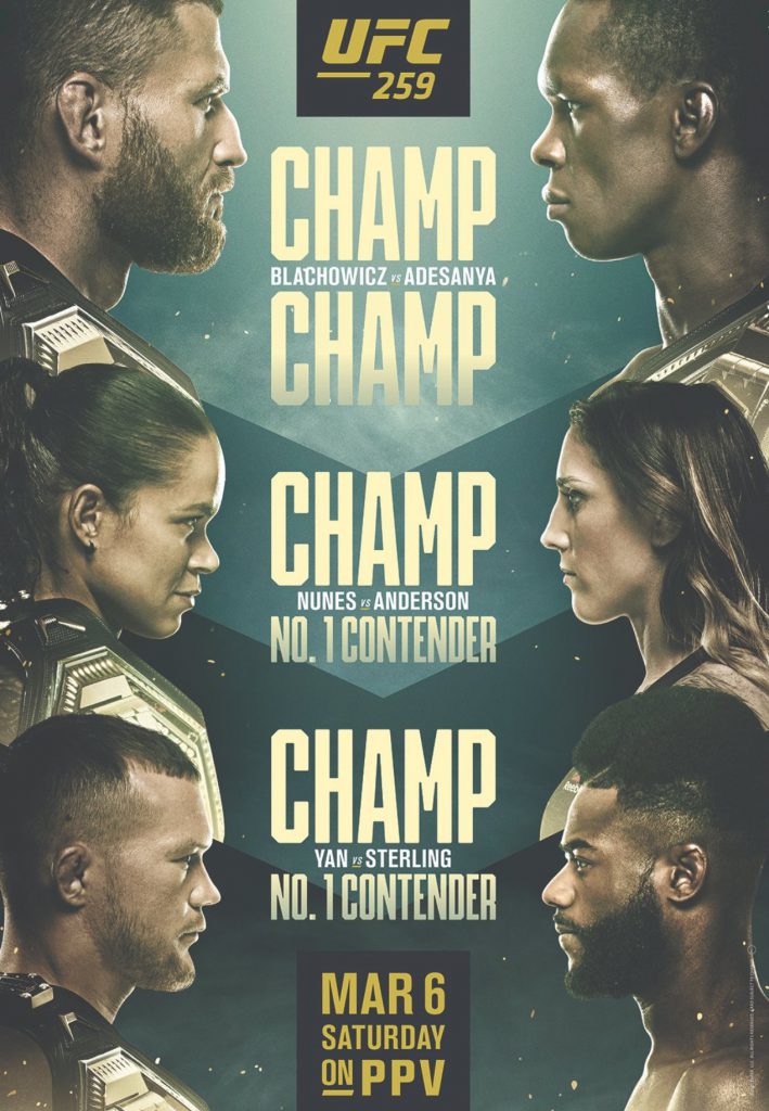 Oficjalny plakat UFC 259