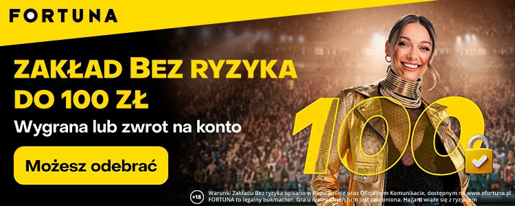 Fortuna bonus bez ryzyka na start - kod promocyjny BETONLINE